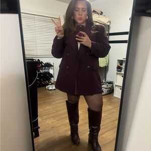 a new day Deep Burgundy Blazer